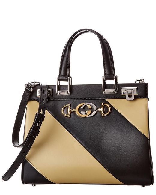 gucci zumi diagonal stripe small top handle bag