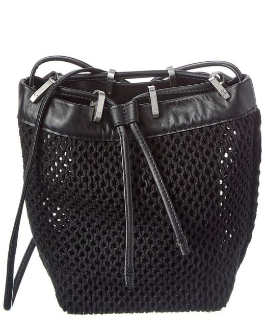 Rag & Bone Black Summer Dayton Drawstring Bag