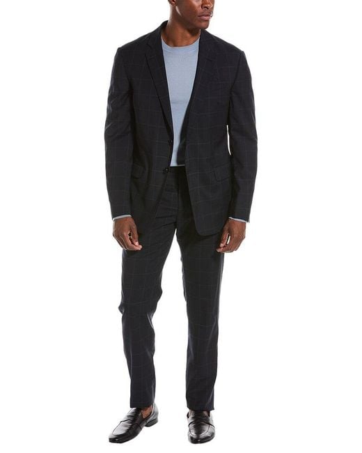 Armani Exchange 2pc Wool-blend Suit in Black for Men | Lyst UK