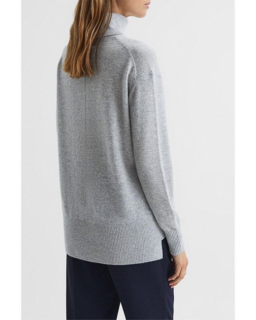 Reiss Gray Chloe Cashmere Sweater