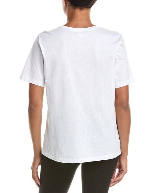 Hanro White Natural Embroidered Logo T-Shirt