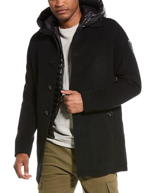 Rudsak Black Wool-blend Coat for men