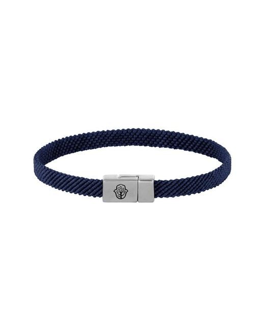 Karma and Luck Blue Plated Magnetic Bracelet for men