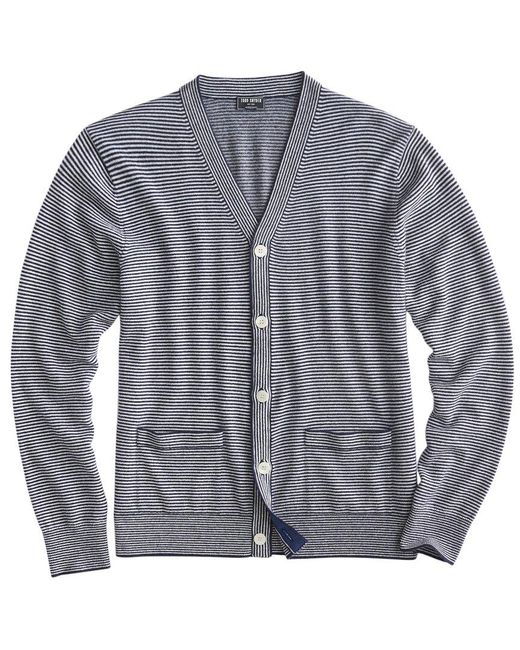 Todd Snyder Gray Cashmere Cardigan for men
