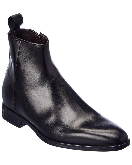 M by Bruno Magli Blue Milton Leather Boot for men