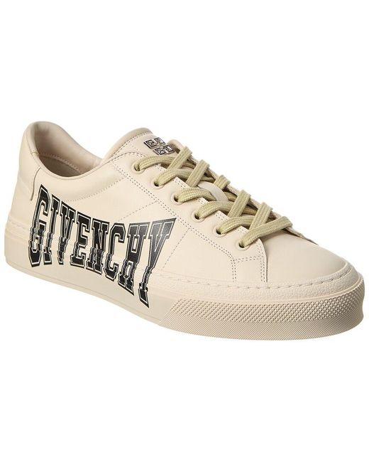 Givenchy City Sport Leather Sneaker in Natural for Men | Lyst