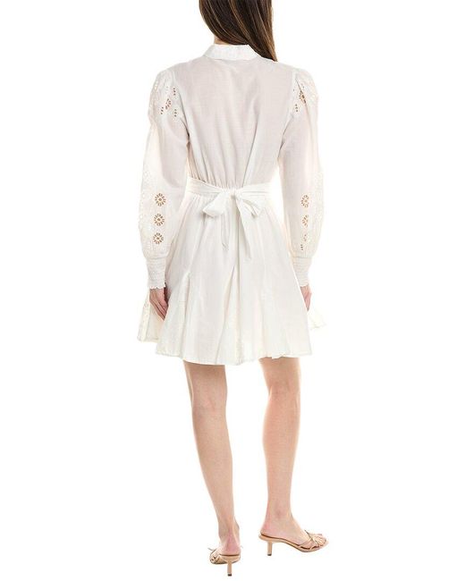 AllSaints White Keeley Broderie Dress