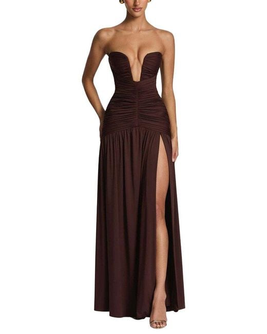 CAMILA BLANCO Purple Midi Dress