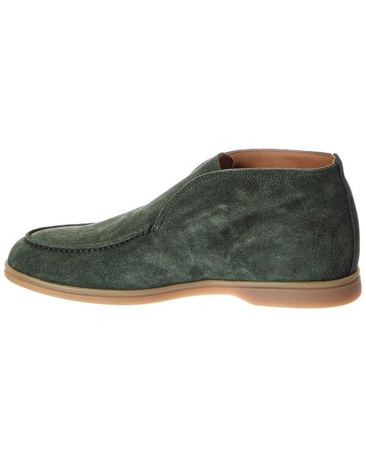 Harry's Of London Green Tower Suede Loafer for men