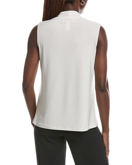 Joseph Ribkoff White Sleeveless Blouse