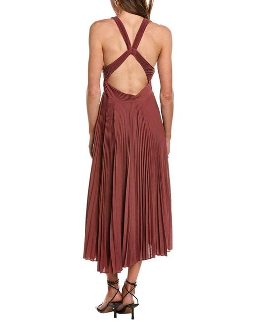 A.L.C. Red Everly Midi Dress