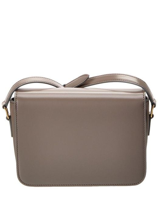 Céline Gray Teen Triomphe Leather Shoulder Bag