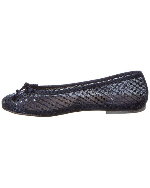 French Sole Blue Pearl Sequin Flat