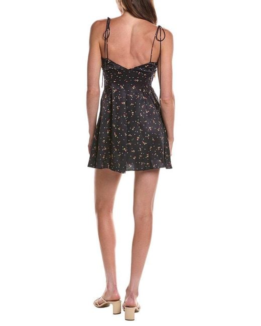 For Love & Lemons Black Adira Mini Dress