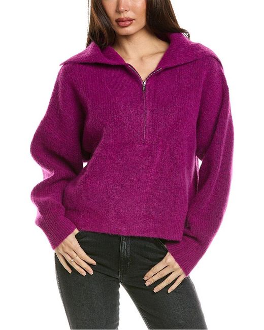 Electric and Rose Purple Marin Wool & Alpaca-blend Pullover