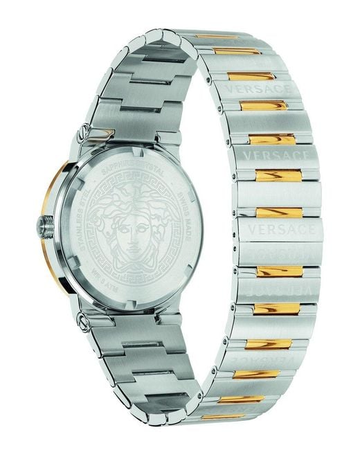 Versace Green Greca Logo Watch for men
