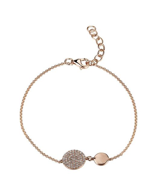 Sabrina Designs Metallic 14K Rose 0.13 Ct. Tw. Diamond Chain Bracelet