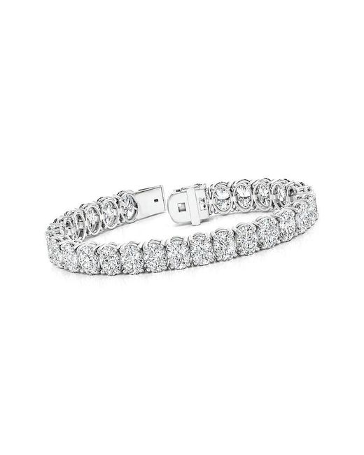 Lab Grown Diamonds White 14K 29.68 Ct. Tw. Lab-Grown Diamond Tennis Bracelet