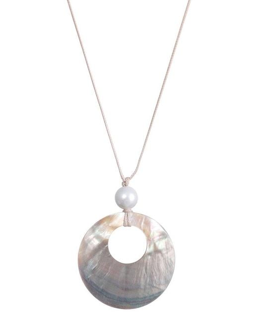 Adornia Metallic Adjustable Shell Necklace