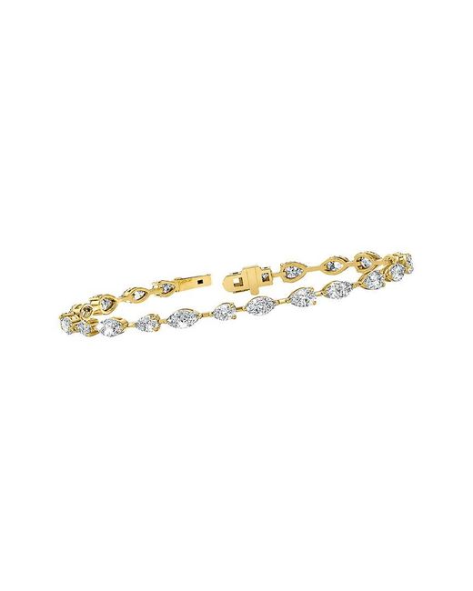 Lab Grown Diamonds White 14K 5.35 Ct. Tw. Lab-Grown Diamond Tennis Bracelet