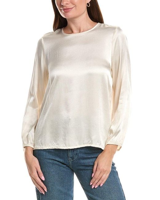 Michael Stars White Lali Blouse
