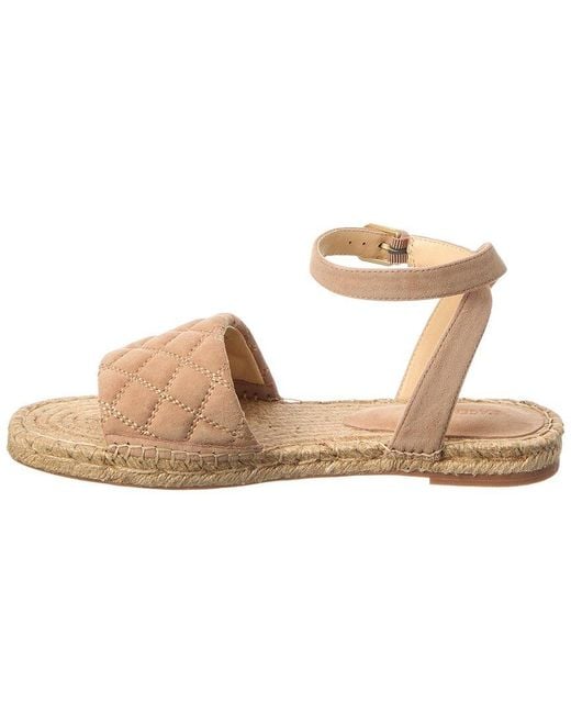 L'Agence Metallic Grece Ankle Strap Suede Sandal