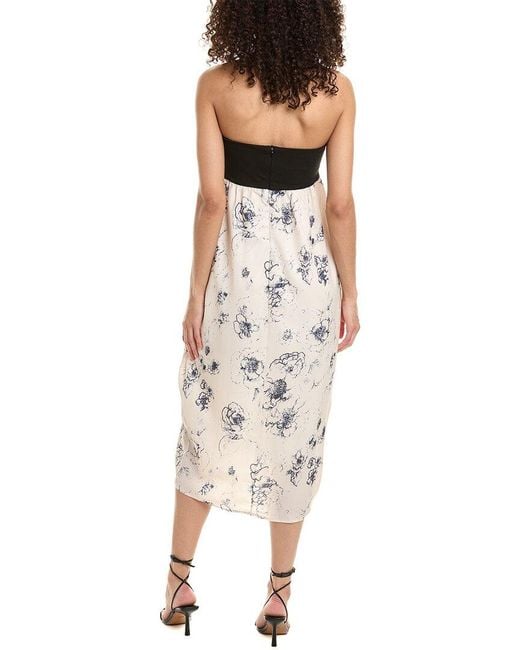 Femme Society Black Strapless Midi Dress