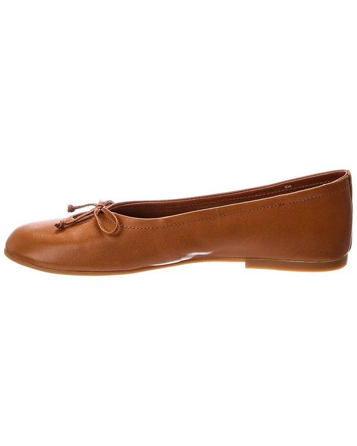 Frye Brown Emma Leather Ballet Flat