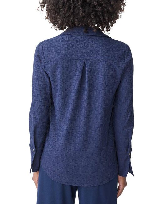 J.McLaughlin Blue Alfie Top