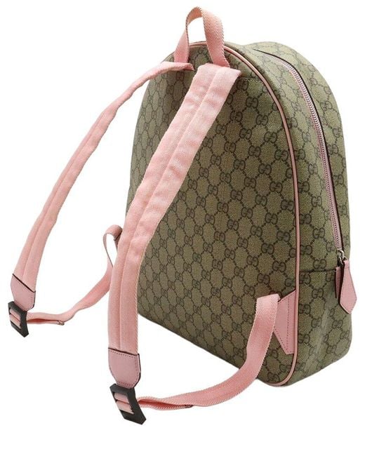 Gucci Green Gg Supreme Backpack (Authentic Pre-Loved)