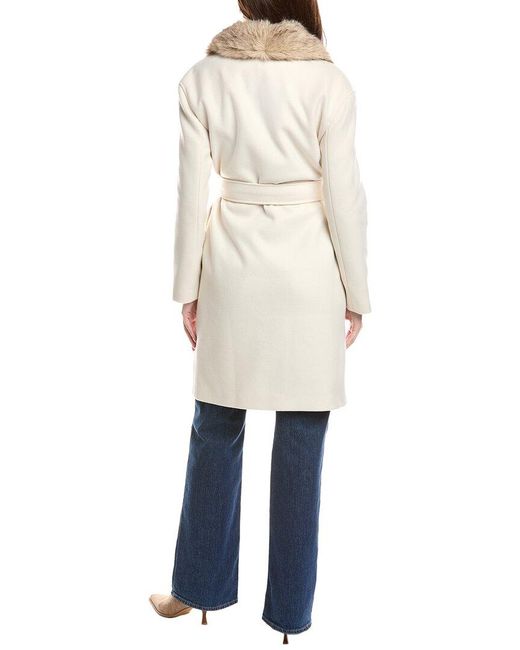 Ellen Tracy Natural Belted Coat