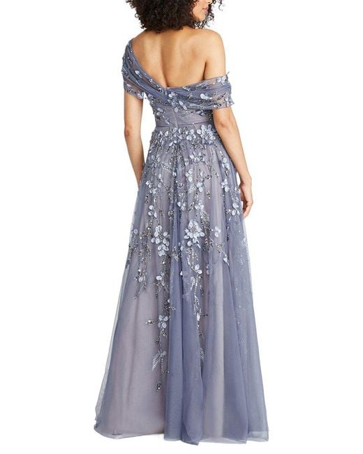 THEIA Blue Fiorella High Low Dress