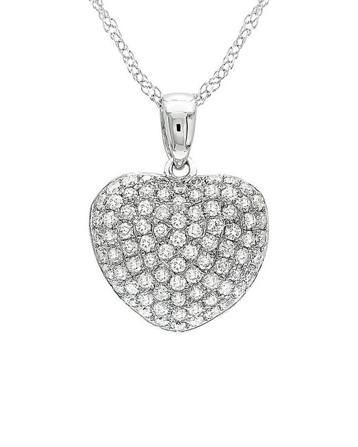 Diamond Select Cuts White 14k 0.51 Ct. Tw. Diamond Heart Necklace