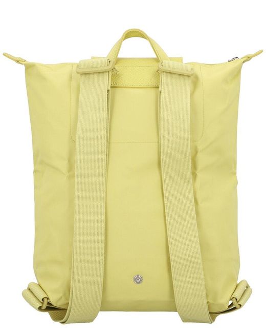 Longchamp Yellow Le Pliage One Medium Backpack