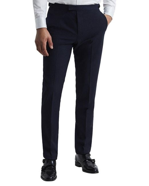 Reiss Blue Hope Travel Plain Weave Pant for men