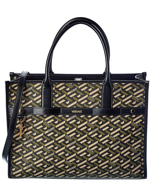 versace canvas tote bag