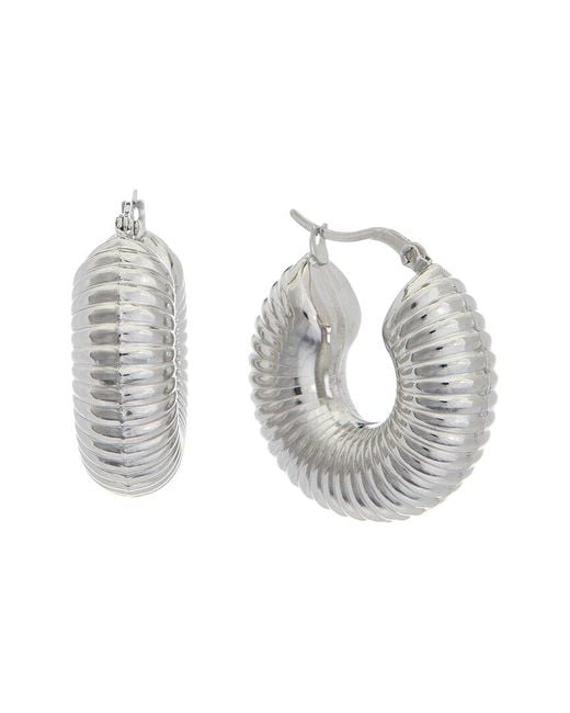 Juvell Metallic 18k Plated Hoops
