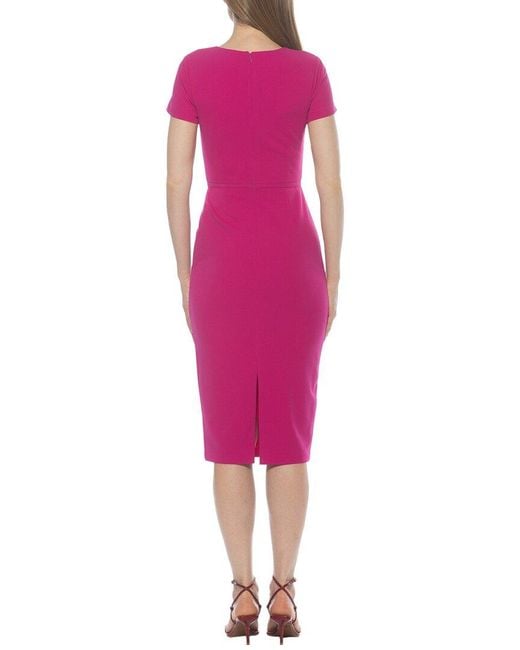 Alexia Admor Pink Alma Sheath Dress