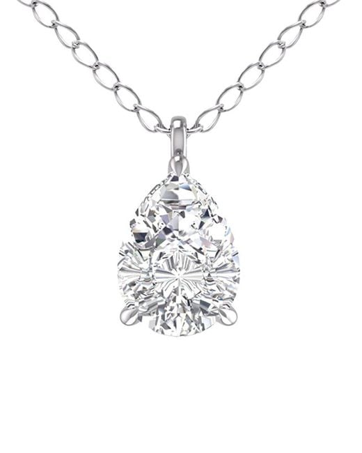 Lab Grown Diamonds White 14k 0.75 Ct. Tw. Lab Grown Diamond Necklace