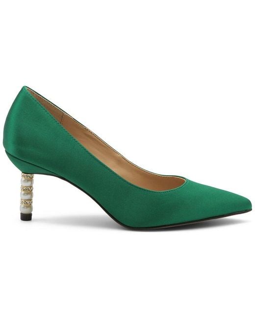 Charles David Green Sienna Satin Dress Shoe