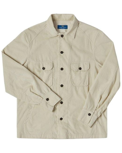 Robert Talbott White Vaughn Shirt Jacket for men