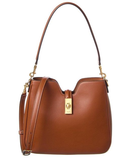 Celine Camille 16 Leather Shoulder Bag in Brown | Lyst UK