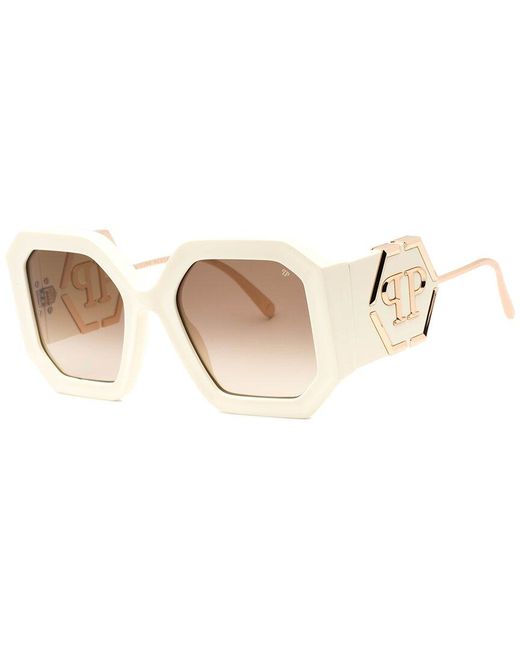 Philipp Plein White Spp067 54Mm Sunglasses