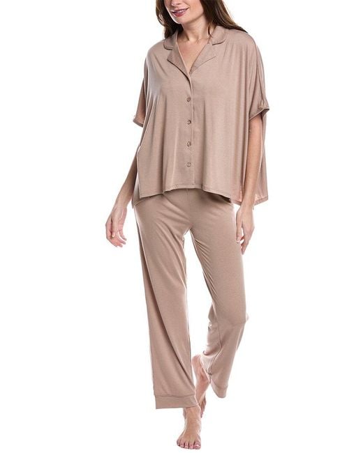 Flora Nikrooz Natural Caftan Pajama Set