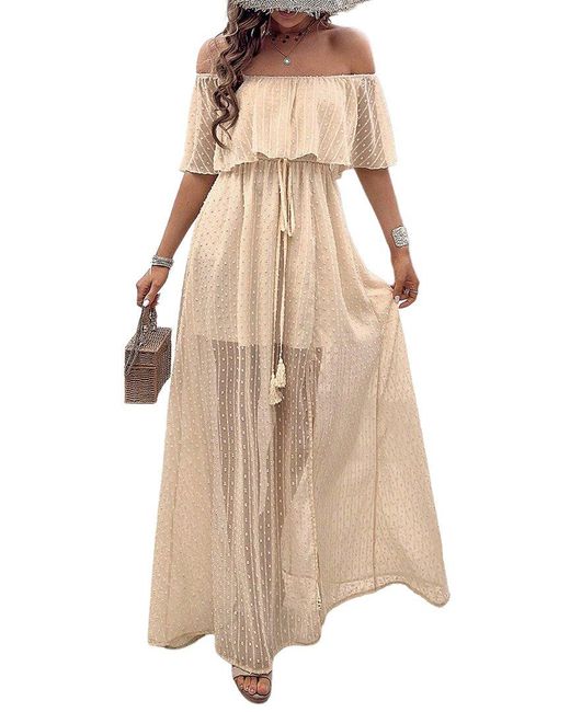 Luna Tuccini Natural Maxi Dress