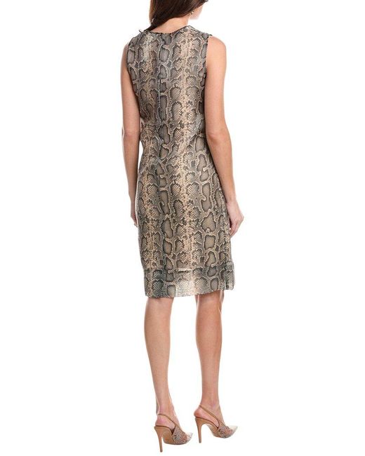 Sportmax Brown Cubano Shift Dress
