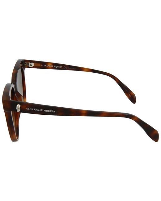 McQueen Brown Am0159S 53Mm Sunglasses
