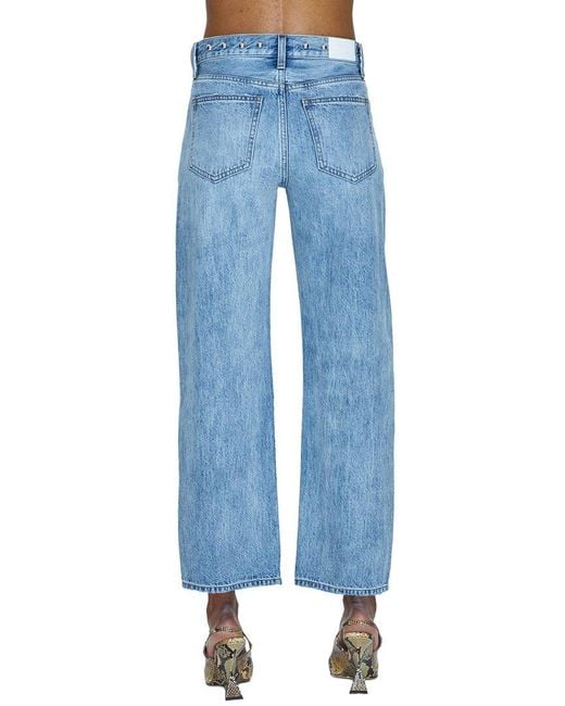 Pistola Blue Lexi Satellite Bowed Straight Jean