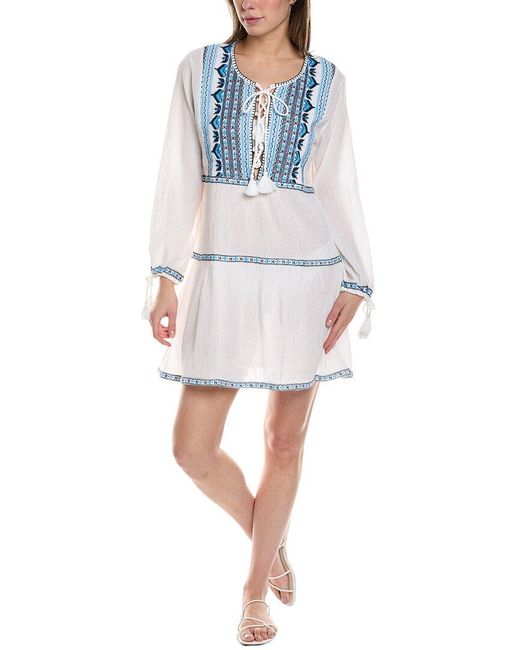 Melissa Odabash Blue Millie Mini Dress
