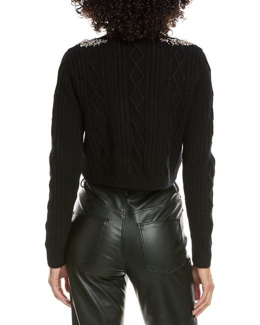 Ba&sh Black Oillo Wool Cardigan